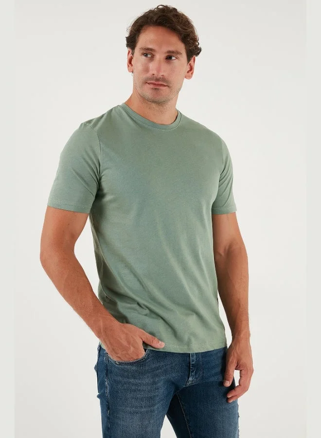 Buratti Cotton Regular Fit Crew Neck T Shirt Men's T SHIRT 59020204