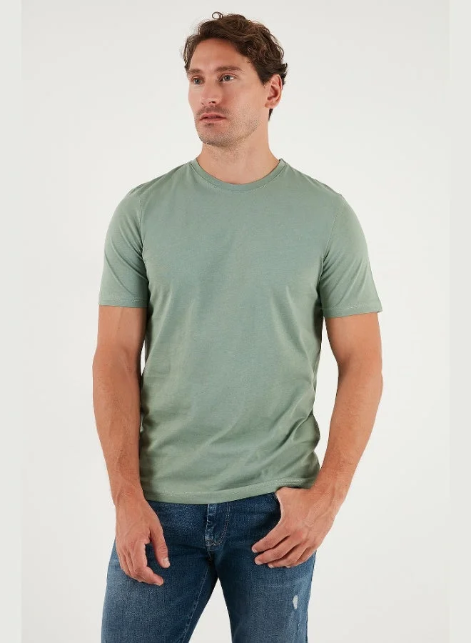 Buratti  Buratti Cotton Regular Fit Crew Neck T Shirt Men's T SHIRT 59020204 for Men | Best Price UAE