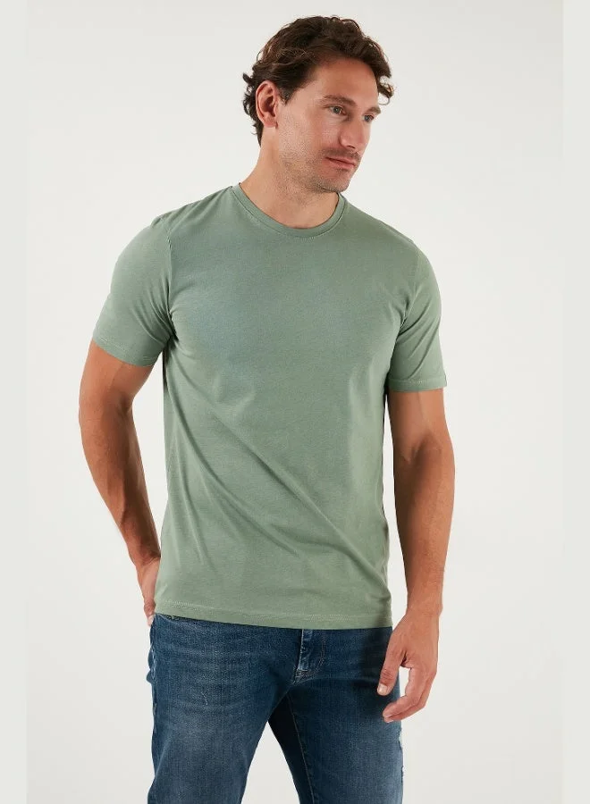 Buratti  Buratti Cotton Regular Fit Crew Neck T Shirt Men's T SHIRT 59020204 for Men | Best Price UAE