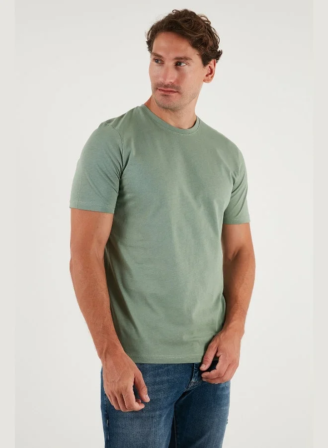 Buratti  Buratti Cotton Regular Fit Crew Neck T Shirt Men's T SHIRT 59020204 for Men | Best Price UAE