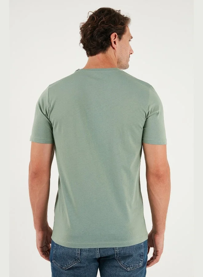 Buratti  Buratti Cotton Regular Fit Crew Neck T Shirt Men's T SHIRT 59020204 for Men | Best Price UAE