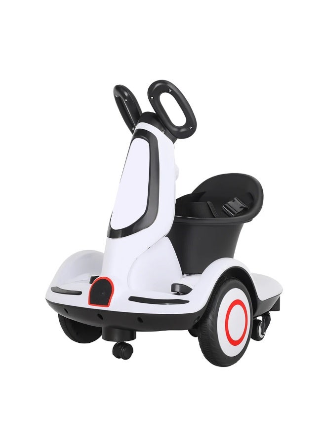 RALEIGH Kids' Electric Scooter with 4 Wheels – Dual Motors, LED Lights & Music, Rechargeable 6V Battery - Image 1