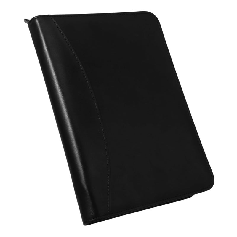 Tofficu Zipper Portfolio Binder Folder Organizer For Documents Business Card Slots Portable Professional Office Storage - Image 2