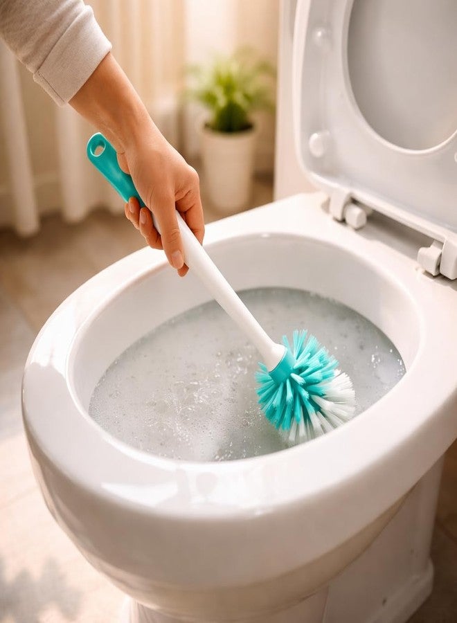 ARICO Toilet Brush with Long Handle, Heavy Duty Bathroom Cleaning Brush, Deep Cleaning Bristles, Ergonomic Grip, Durable Toilet Cleaner Brush for WC, Bathroom Bowl, Tiles & Floor Cleaning - Image 4