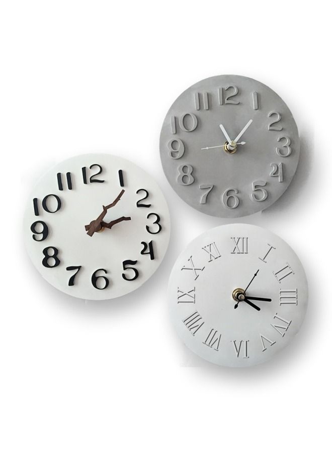 جرافيتي ريزن قالب سيليكون ساعة مع عقارب - Image 2