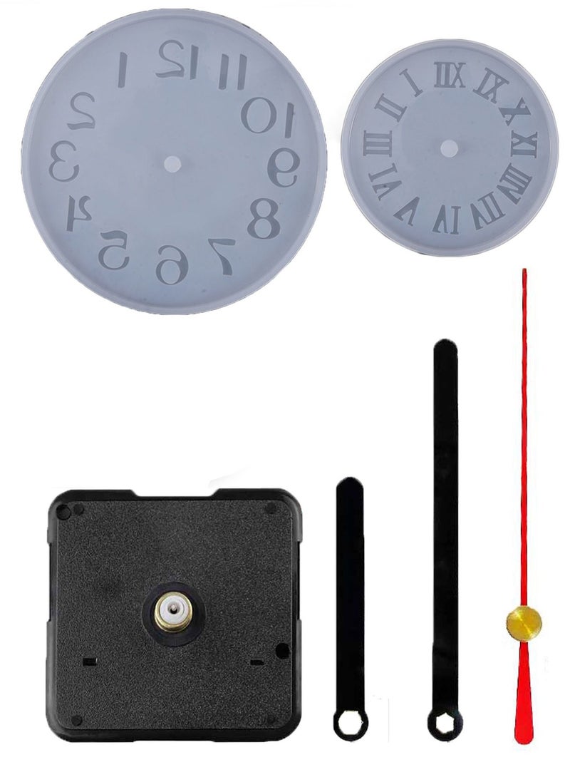 جرافيتي ريزن قالب سيليكون ساعة مع عقارب - Image 1