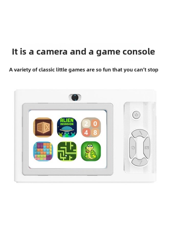 Generic Student Camera Retro CCD Card Machine Entry-level SLR Camera 4K High Pixel Dual Camera Fill Light-Body Color:Y2 Retro CCD Card Camera-Silver-no Memory Card  - Image 3