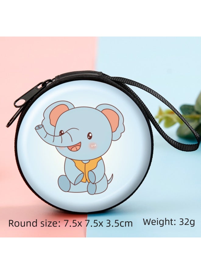 Dragon Boat Festival Children's Gift Cute Spaceman Mini Wallet Creative Cartoon Coin Purse Pendant Kindergarten Gift-Color:Round Spaceman Bag - Image 5