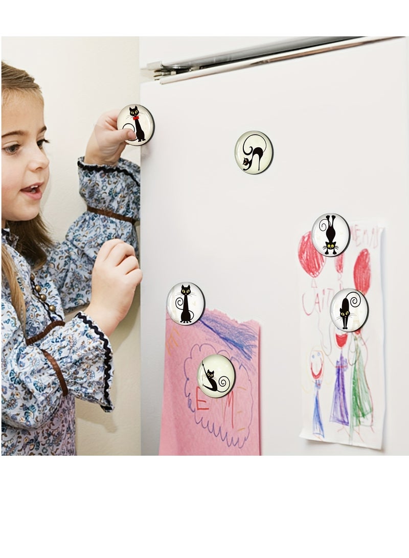 None/Brand 30pcs Strong Fridge Magnetic Fridge Stickers Cute Cat Fridge Magnets for Kitchen, School, Office Whiteboards, Lockers and Dishwashers - Image 5
