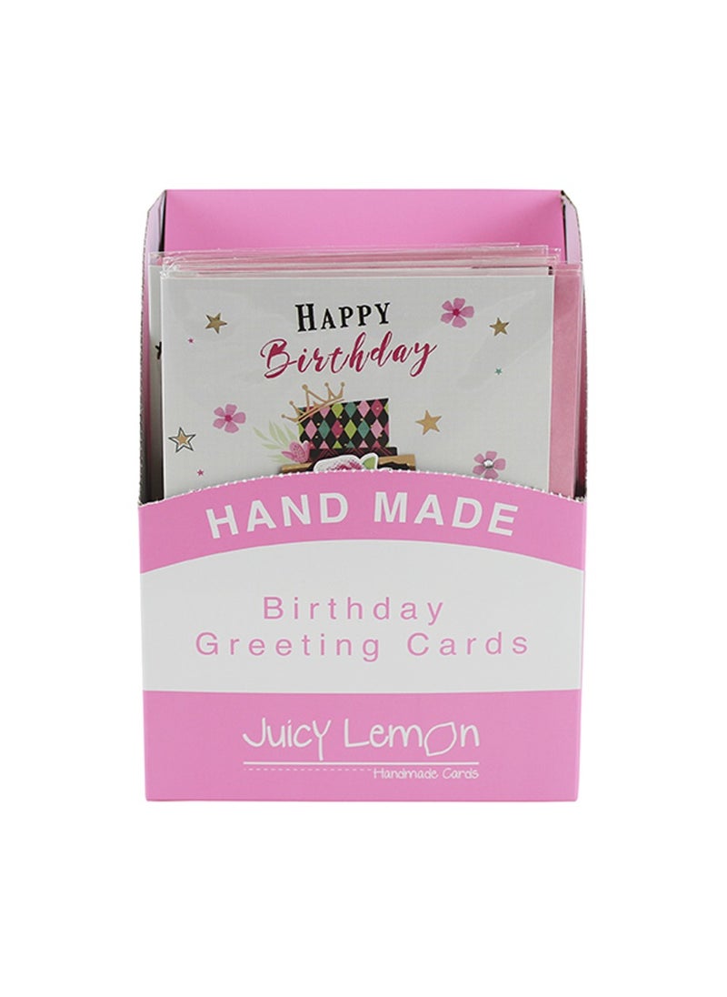 EuroWrap - Juicy Lemon Birthday Female Greeting Card 50 Cards - Image 1