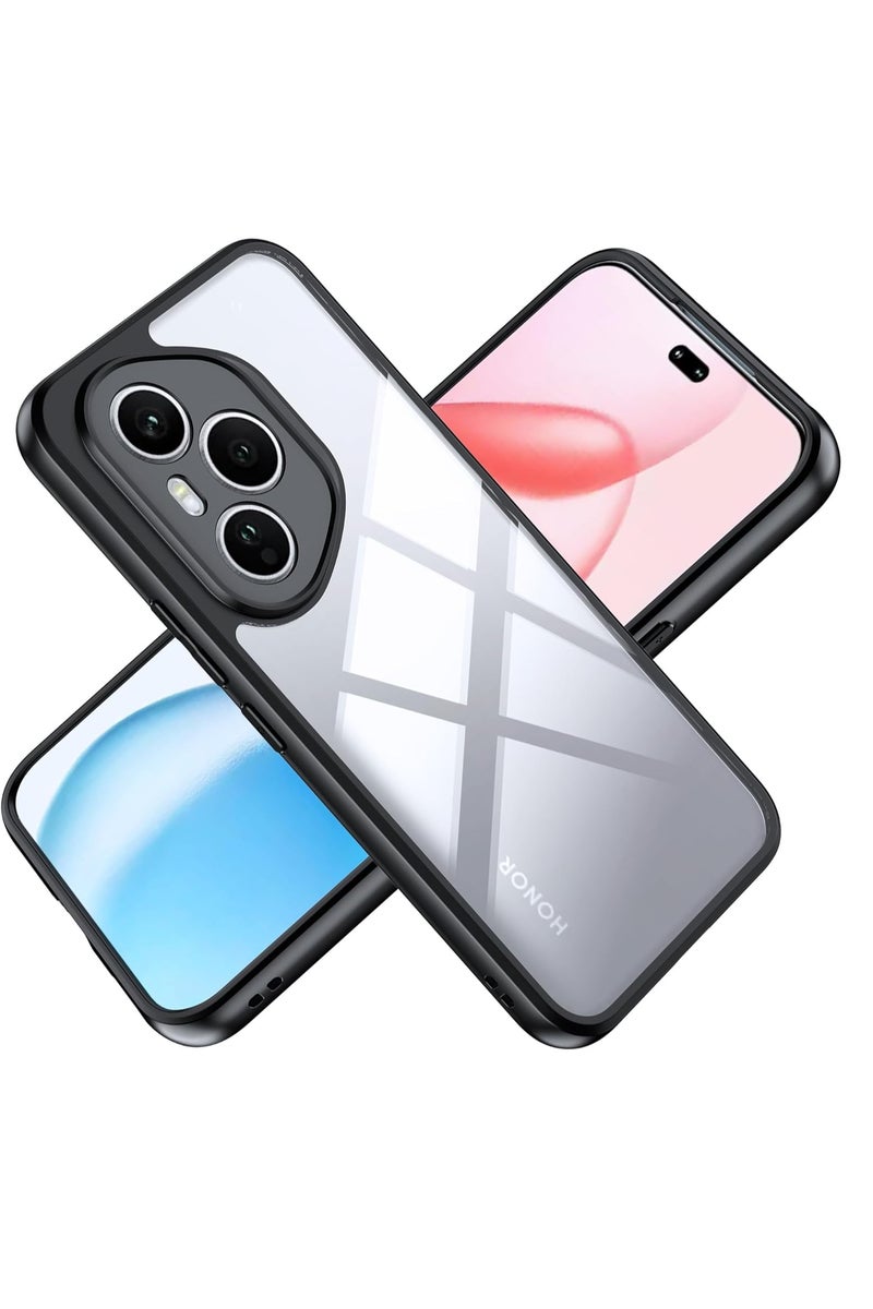 كيس جراب خلفي صلب مقاوم للصدمات مصنوع من البولي كربونات مع اطار ناعم من البولي يوريثين الحراري مضاد للاصفرار متوافق مع هونر 400  برو  (اسود) - Image 1