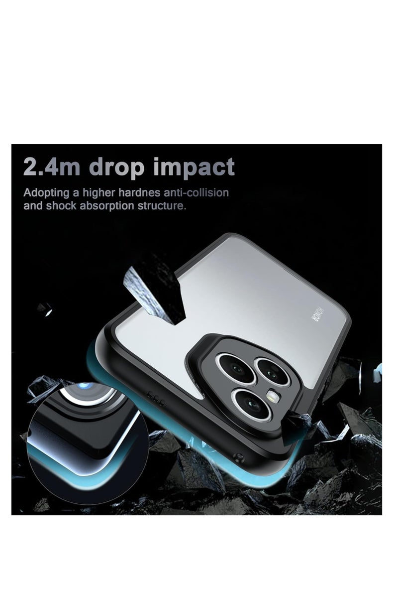 كيس جراب خلفي صلب مقاوم للصدمات مصنوع من البولي كربونات مع اطار ناعم من البولي يوريثين الحراري مضاد للاصفرار متوافق مع هونر 400  برو  (اسود) - Image 2