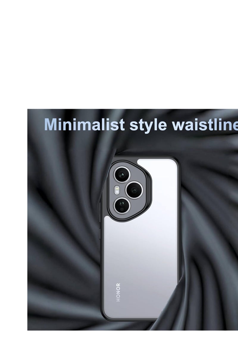 كيس جراب خلفي صلب مقاوم للصدمات مصنوع من البولي كربونات مع اطار ناعم من البولي يوريثين الحراري مضاد للاصفرار متوافق مع هونر 400  برو  (اسود) - Image 3