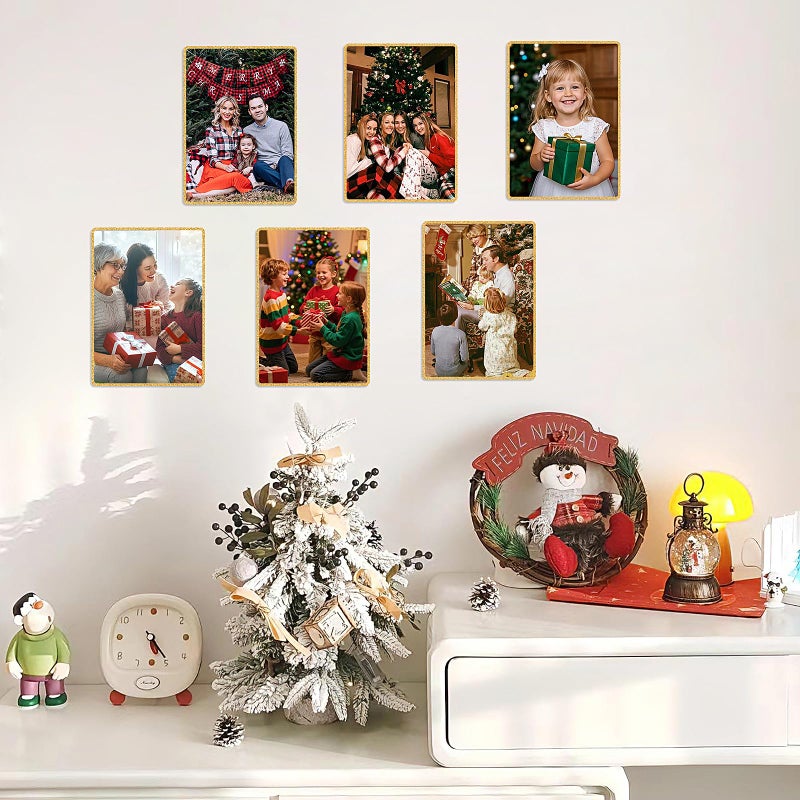Bolidery Acrylic Picture Frames 8x10 Set of 6,Gold Photo Frames Collage Wall Decor,No Drilling 8x10 Floating Hanging Picture Frames for Home, School, Office - Gold Color - Image 5