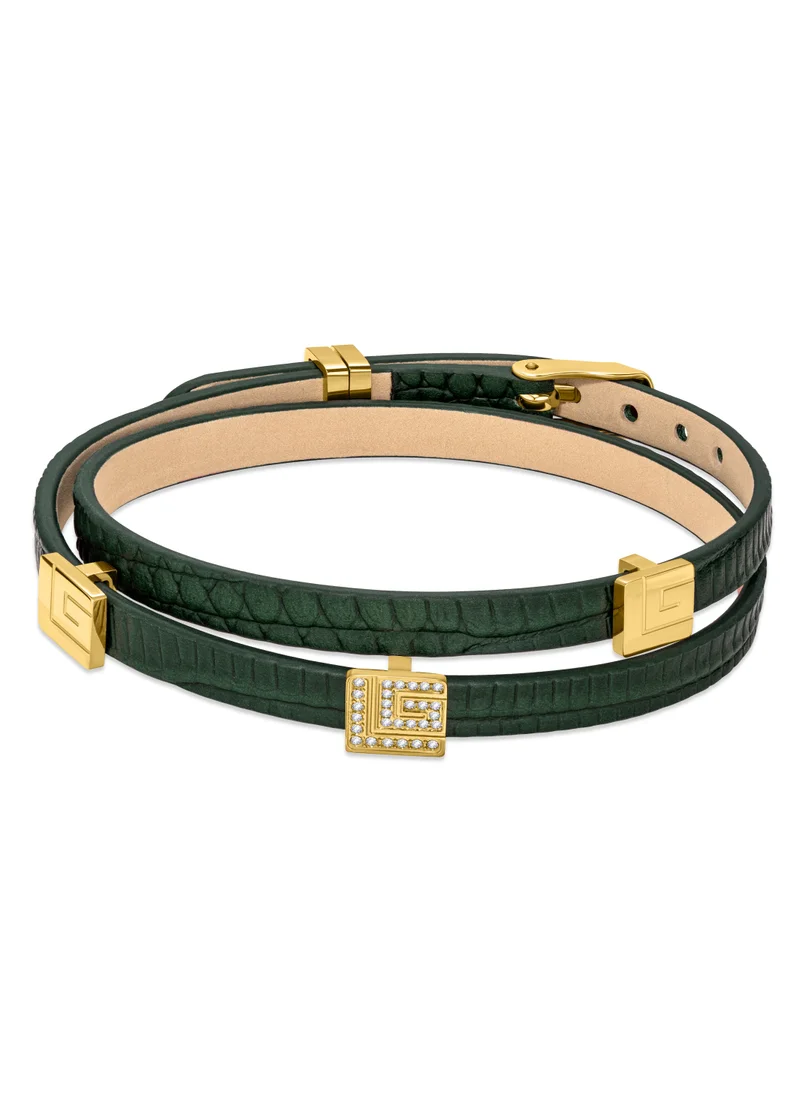 Guy Laroche Elise Gold and Green Bracelet for Women