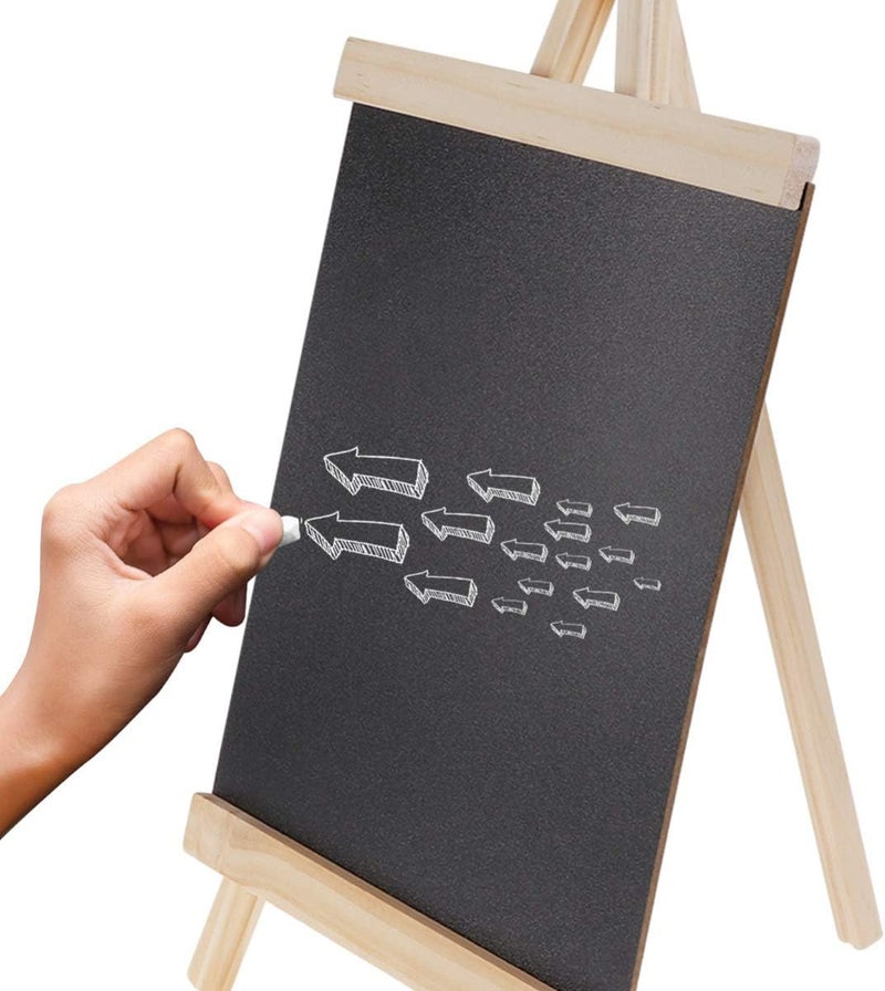 HEALLILY Small Chalk Board With Stand Chalk Board Signs For Tables Fashion Wooden Mini Chalkboard Or Menu Board For Restaurant Cafe Bar - Image 2