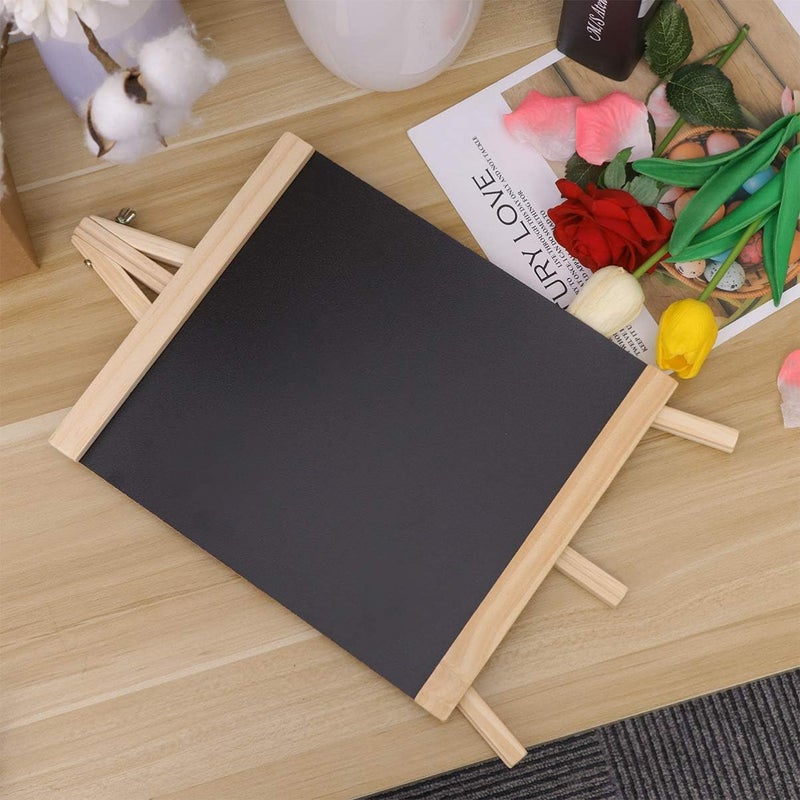 HEALLILY Small Chalk Board With Stand Chalk Board Signs For Tables Fashion Wooden Mini Chalkboard Or Menu Board For Restaurant Cafe Bar - Image 3