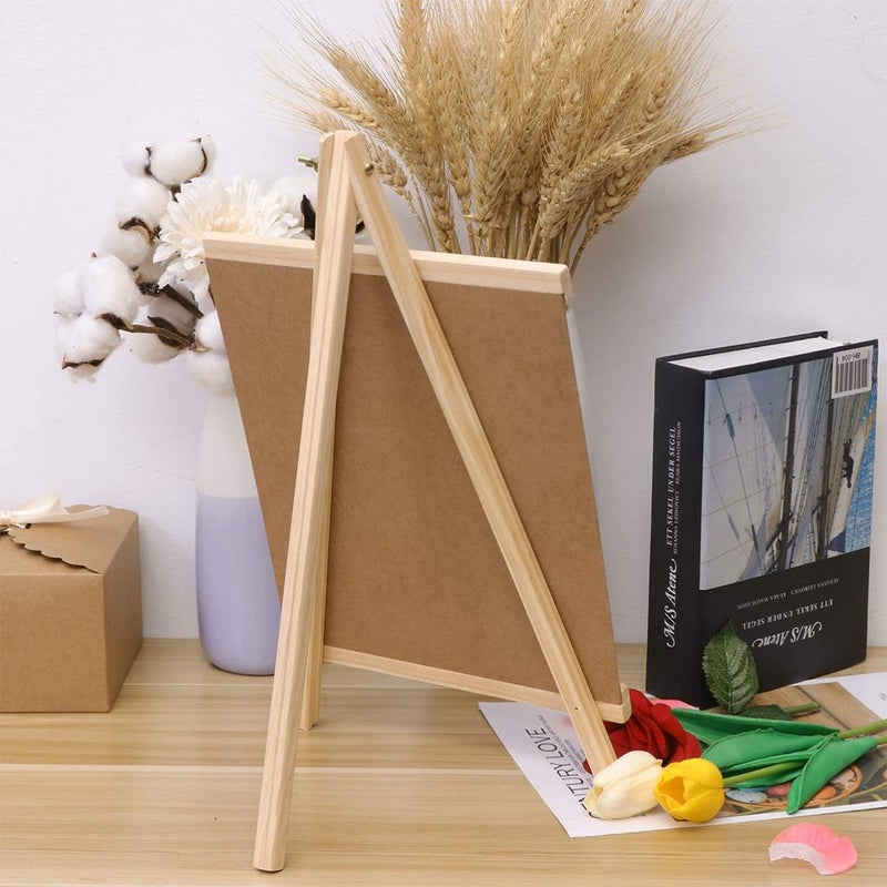 HEALLILY Small Chalk Board With Stand Chalk Board Signs For Tables Fashion Wooden Mini Chalkboard Or Menu Board For Restaurant Cafe Bar - Image 5