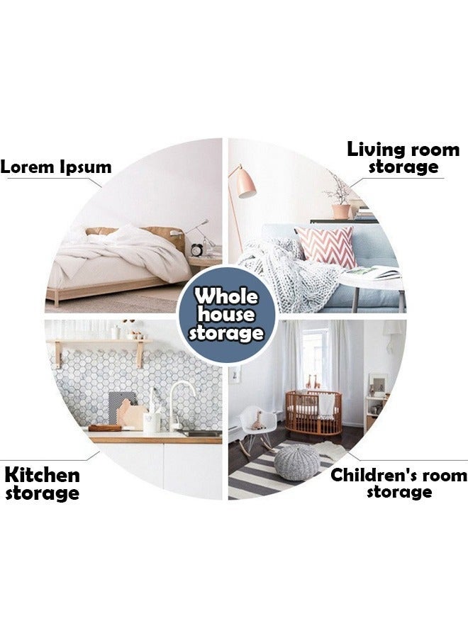 كلناميان خزانة تخزين بلاستيكية سميكة مكونة من 5 طبقات بسعة كبيرة وتصميم درج، خزانة قابلة للتكديس - Image 5