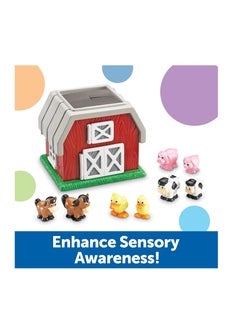 Learning Resources لعبة Hide-N-Go Moo، لعبة حيوانات المزرعة، ألعاب الحظيرة للأطفال الصغار، 9 قطع، للأعمار من 2+  - Image 3