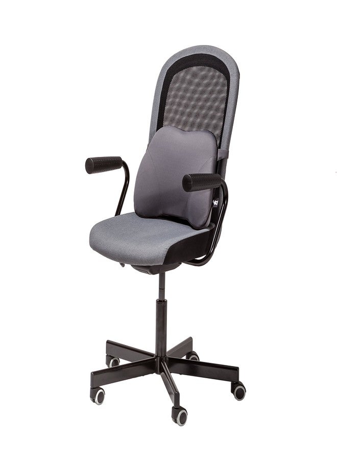 Castle Squire Firm Memory Foam Lower Back Backrest - Dense Foam Padding Lumbar Support Pillow for Home, Office, Auto, and Travel (Squire Size, Stone) - Image 5