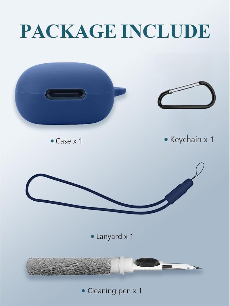 Betcolyn [4in1] Case for Anker Soundcore P40i: Shockproof Protective Cover with Carabiner & Lanyard & Cleaning Kit - (Blue) - Image 2