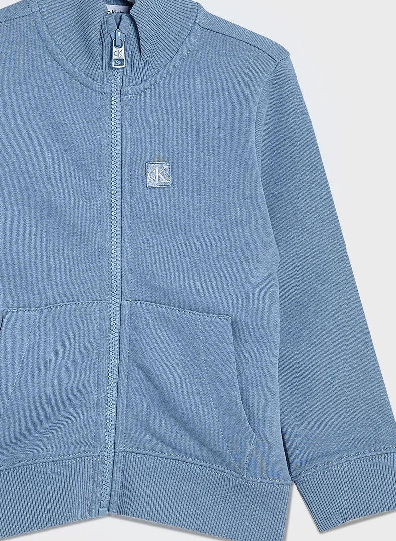 Calvin Klein Jeans Youth Zip Through Sweatshirt