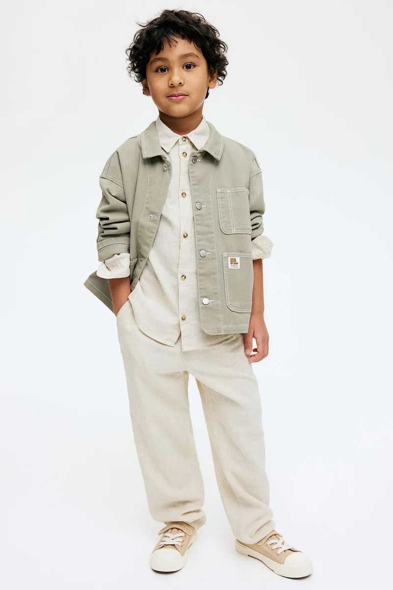 H&M Linen-blend trousers