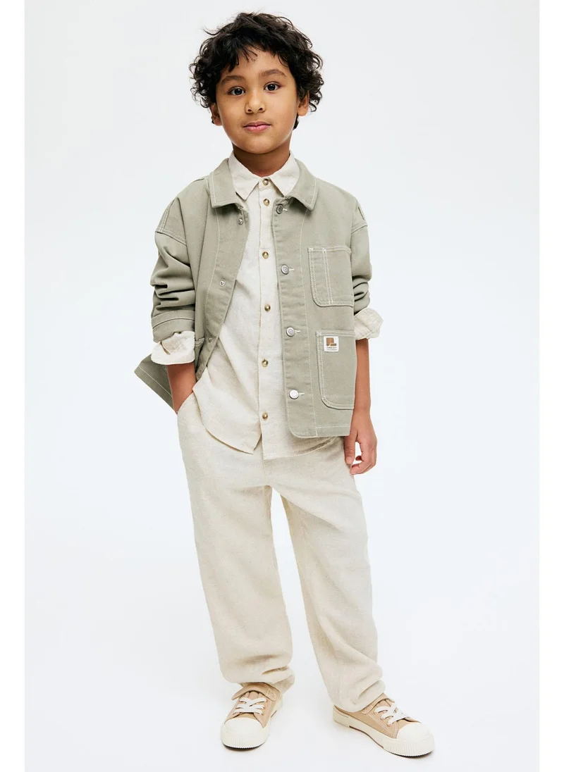 H&M Linen-blend trousers