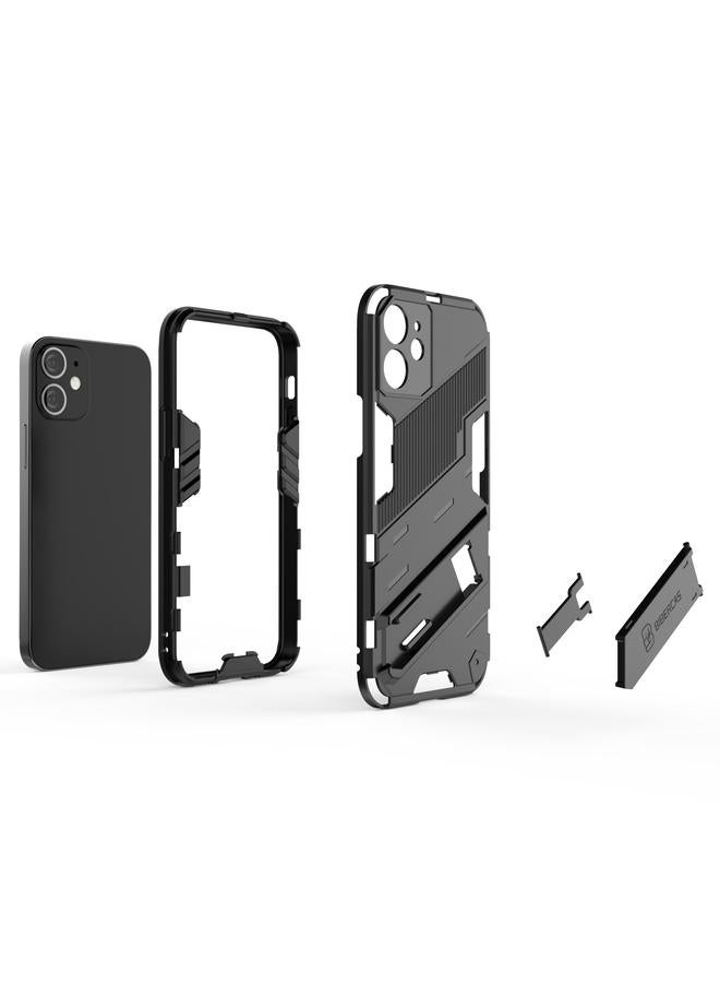 S-TOP Case For iPhone 12 mini Punk Armor 2 in 1 PC + TPU Shockproof Case with Invisible Holder - Image 5
