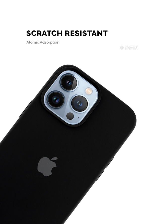 INEIX Logo Compatible Silicone Case Cover For Apple iPhone 13 Pro Max Black - Image 3