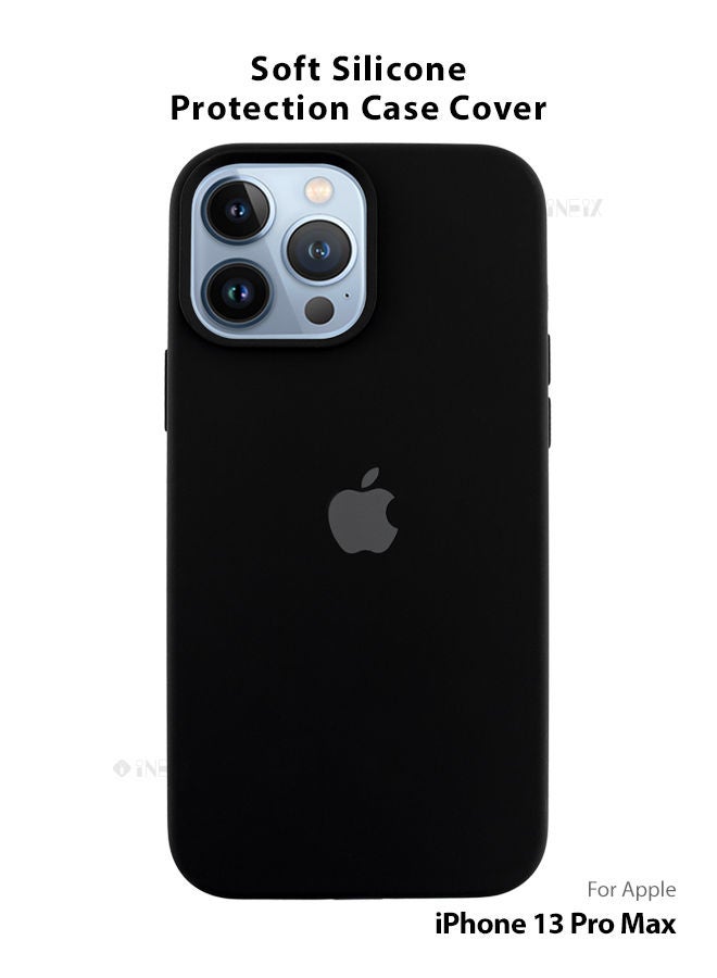 INEIX Logo Compatible Silicone Case Cover For Apple iPhone 13 Pro Max Black - Image 1