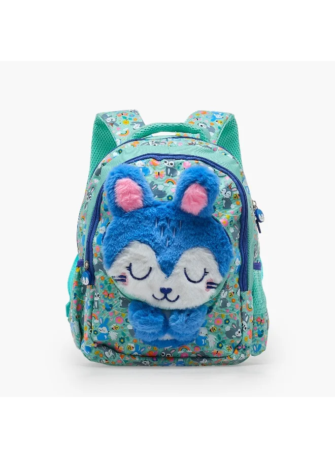لايف ستايل Backpack-14 Inch-Rabbit-3 Cmprt (600D/Pvc) Blue \ 36X28X12