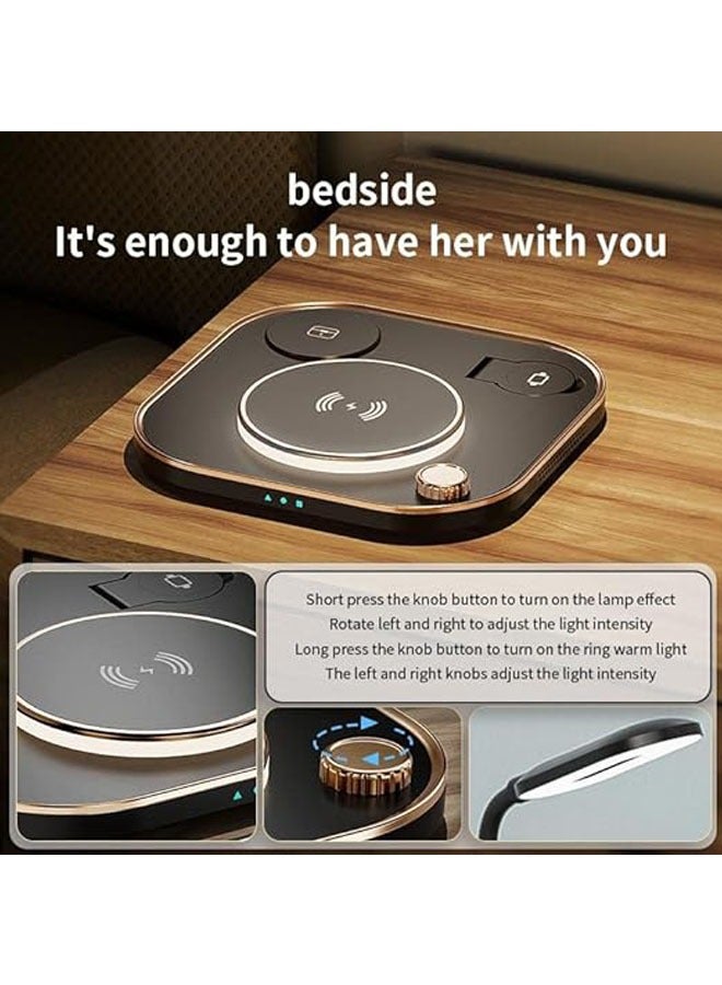 General Wireless Charger, 15w 3-in-1 Fast Wireless Charger Stand, Compatible with iPhone Watch Headphones (Other Headphones that Support Wireless Charging)  - Image 2