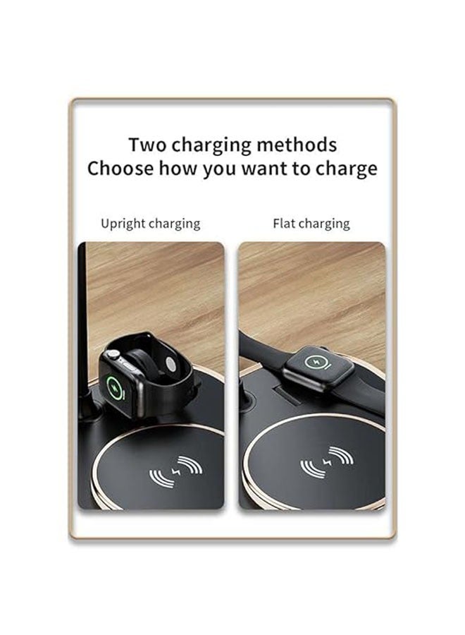 General Wireless Charger, 15w 3-in-1 Fast Wireless Charger Stand, Compatible with iPhone Watch Headphones (Other Headphones that Support Wireless Charging)  - Image 4