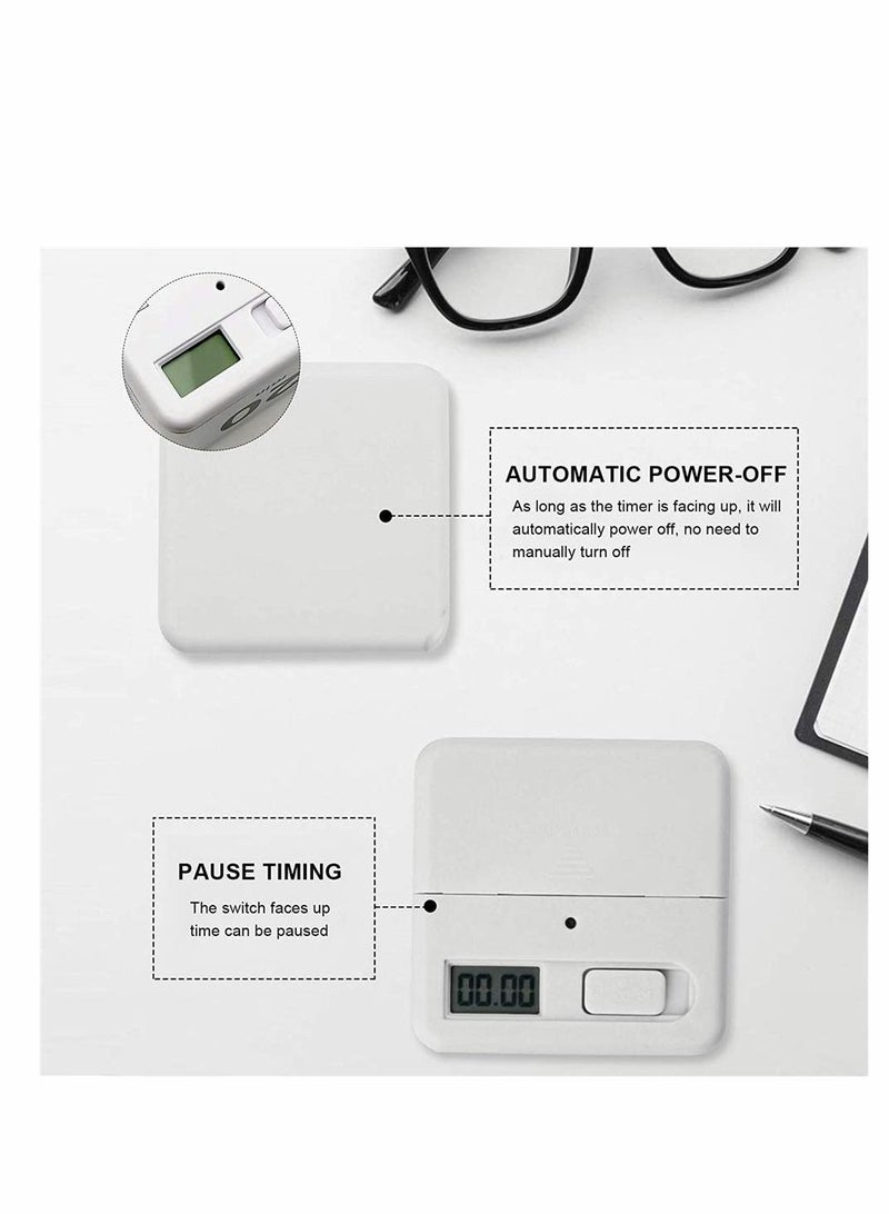 Cube Timer, Kitchen Timer Child Exercise Gravity Sensor Flip For Time Management And Countdown Settings, Student Learning (1 - 3 5 10 Minutes, White) - Image 5