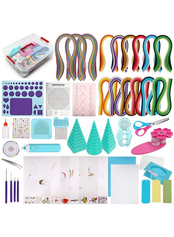 MDLUU Paper Quilling Kit with 1860 Strips and Quilling Tools and Storage Box, Paper Quilling Craft Great for DIY Learning Class, Home Decoration, Birthday Gift - Image 1
