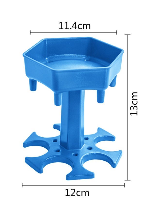 NIBEMINENT Upgrade 6 Shot Glass Dispenser And Holder Blue 14x13.5x13cm - Image 5