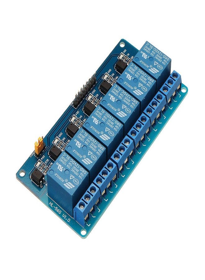 REES52 6 Channel 12V Relay Module Low Level Trigger With Optocoupler Isolation - 12V 6 Channel Relay Module - Image 2