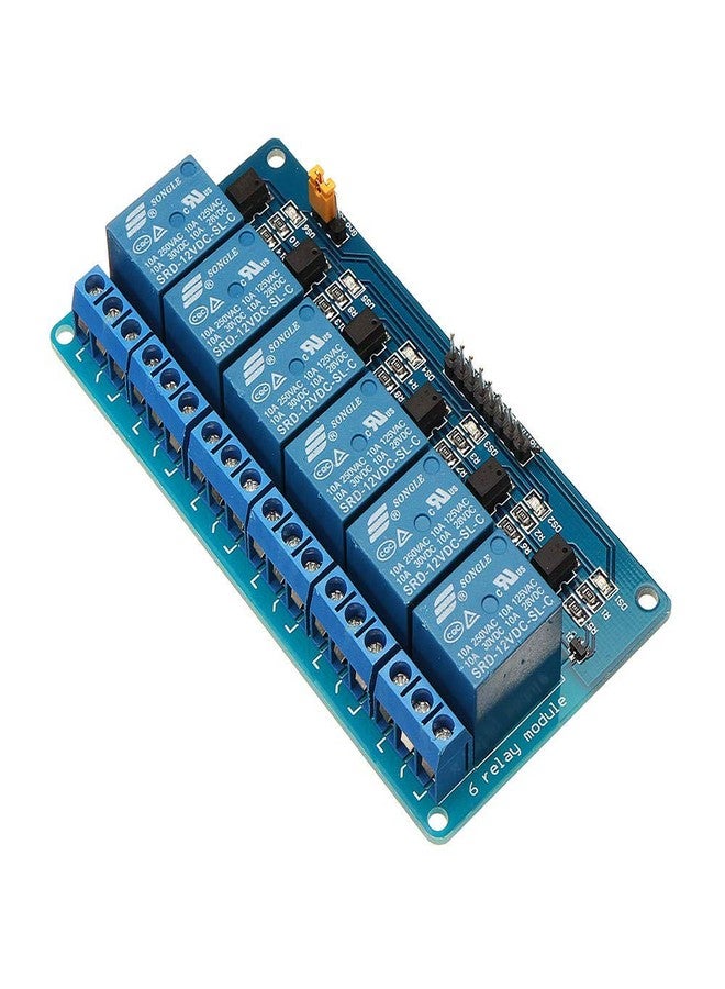 REES52 6 Channel 12V Relay Module Low Level Trigger With Optocoupler Isolation - 12V 6 Channel Relay Module - Image 3