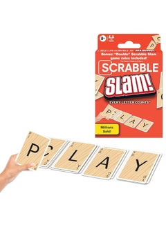 Winning Moves Winning Moves Games Scrabble Slam The Original 2000's Mega Hit Scrabble Card Game USA, Fast-Paced Card Game Version of Scrabble, for 2 to 4 Players, Ages 8+  - Image 1