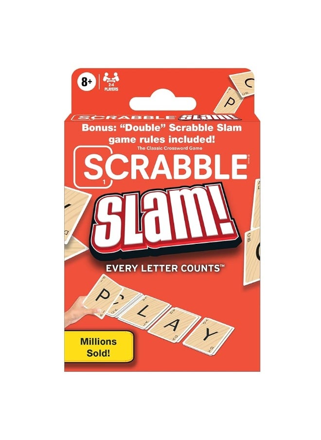 Winning Moves - Winning Moves Games Scrabble Slam The Original 2000's Mega Hit Scrabble Card Game USA, Fast-Paced Card Game Version of Scrabble, for 2 to 4 Players, Ages 8+ - Image 1