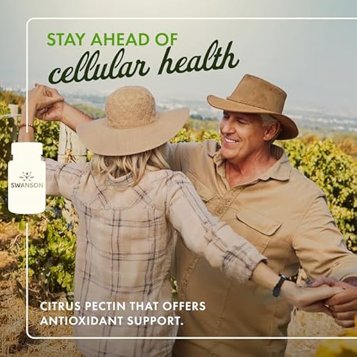 Swanson PectiPure Modified Citrus Pectin-Supports Digestive Health and Cellular Health-Delivers Minimum of 82% Galacturonic Acid-Natural Wellness Supplement (60 Capsules, 600mg Each) - Image 2