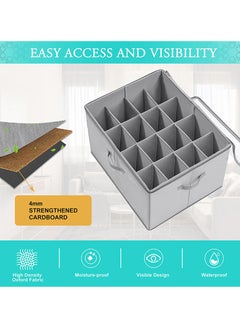 XiuWoo Extra Large Stackable Foldable Shoe Rack Cabinet Cubby, Shoe Storage Box, Closet Shoe Organizer Bins, Space Saver Shoes Containers Bin with Clear Lids, Handles Fits 16 Pairs Shoe  - Image 4