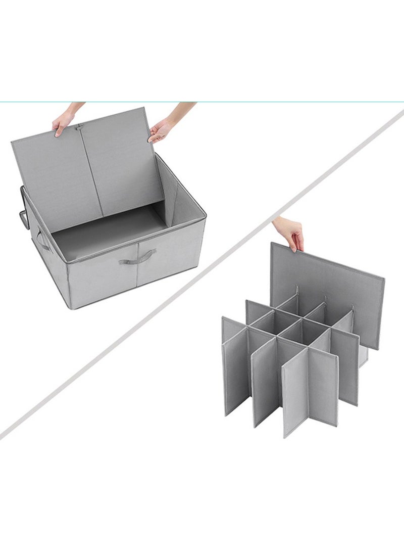 XiuWoo - Extra Large Stackable Foldable Shoe Rack Cabinet Cubby, Shoe Storage Box, Closet Shoe Organizer Bins, Space Saver Shoes Containers Bin with Clear Lids, Handles Fits 16 Pairs Shoe - Image 1