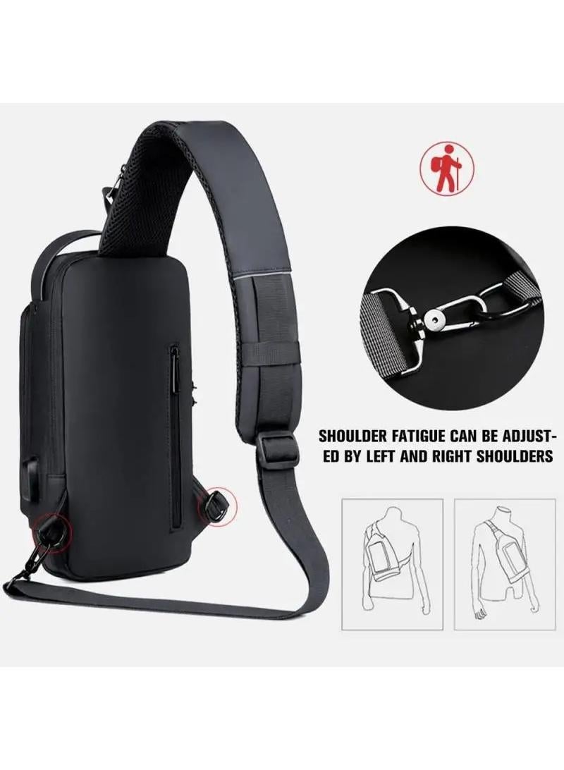 Y&D Anti Theft USB Charging Crossbody Strap Bag - Image 2