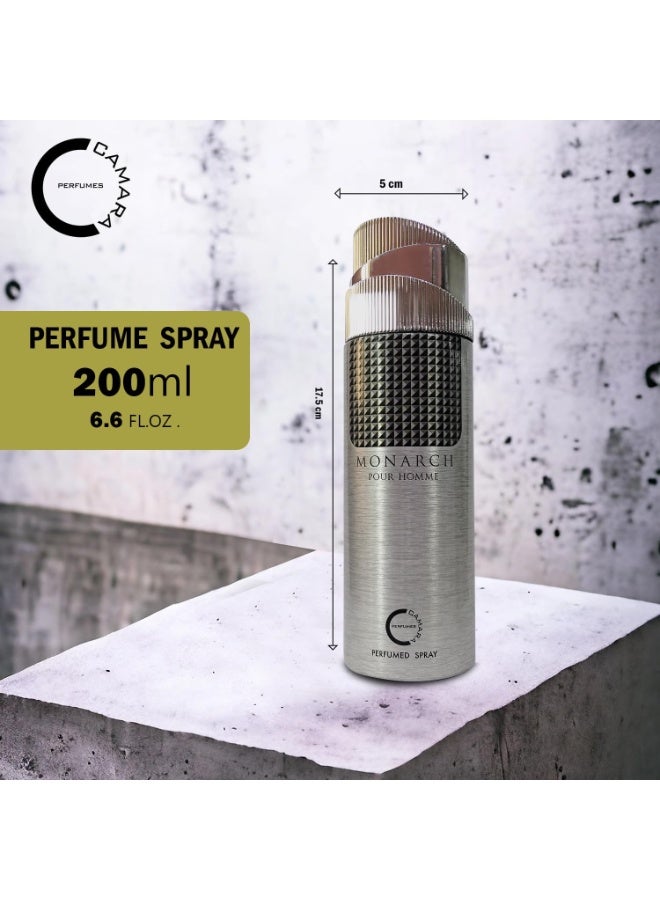 كامارا بخاخ الجسم مونارك للرجال 200 مل - Image 3