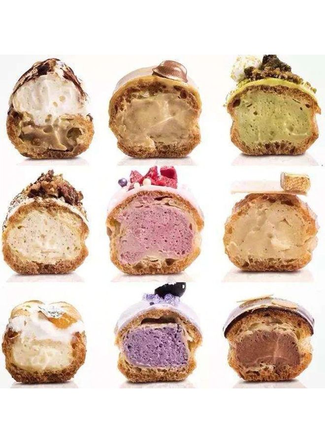 Loquat 4-Piece Pointed Decorating Mouth Cup Cake Cream Piping Point silver 10x14x1cm - Image 4