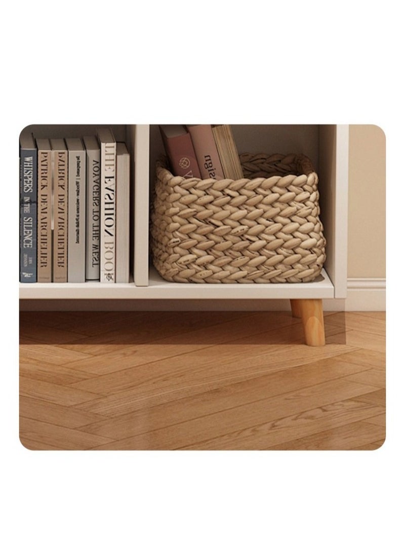 AGD Small Bookcase, 8-Storage Unit, Suitable for Living Room, Study Room, Interior Decoration, 120*30*72cm White  - Image 4