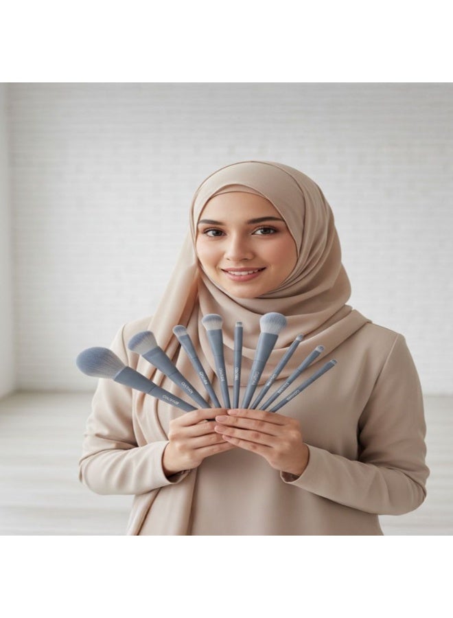 تشويون طقم فرش مكياج احترافي – مجموعة فرش تجميل متعددة الاستخدامات للوجه والعينين – شعيرات ناعمة عالية الجودة لتطبيق مثالي للمكياج – مناسب للاستخدام اليومي والسفر - Image 5